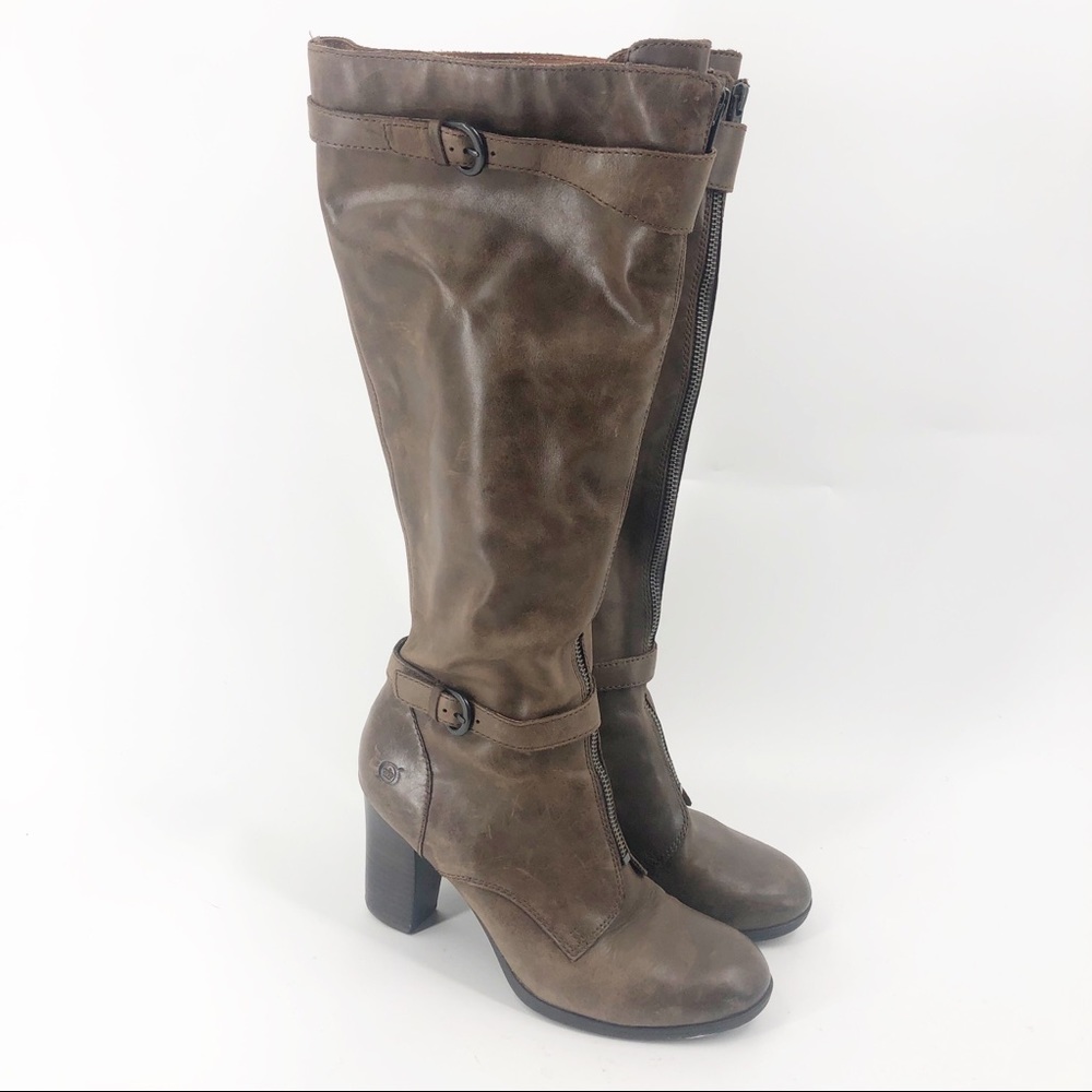Born Gemini Heeled Boots Brown Size 7.5